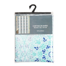 New Design Printed Fabric Shower Curtain With Hooks Shower Curtain